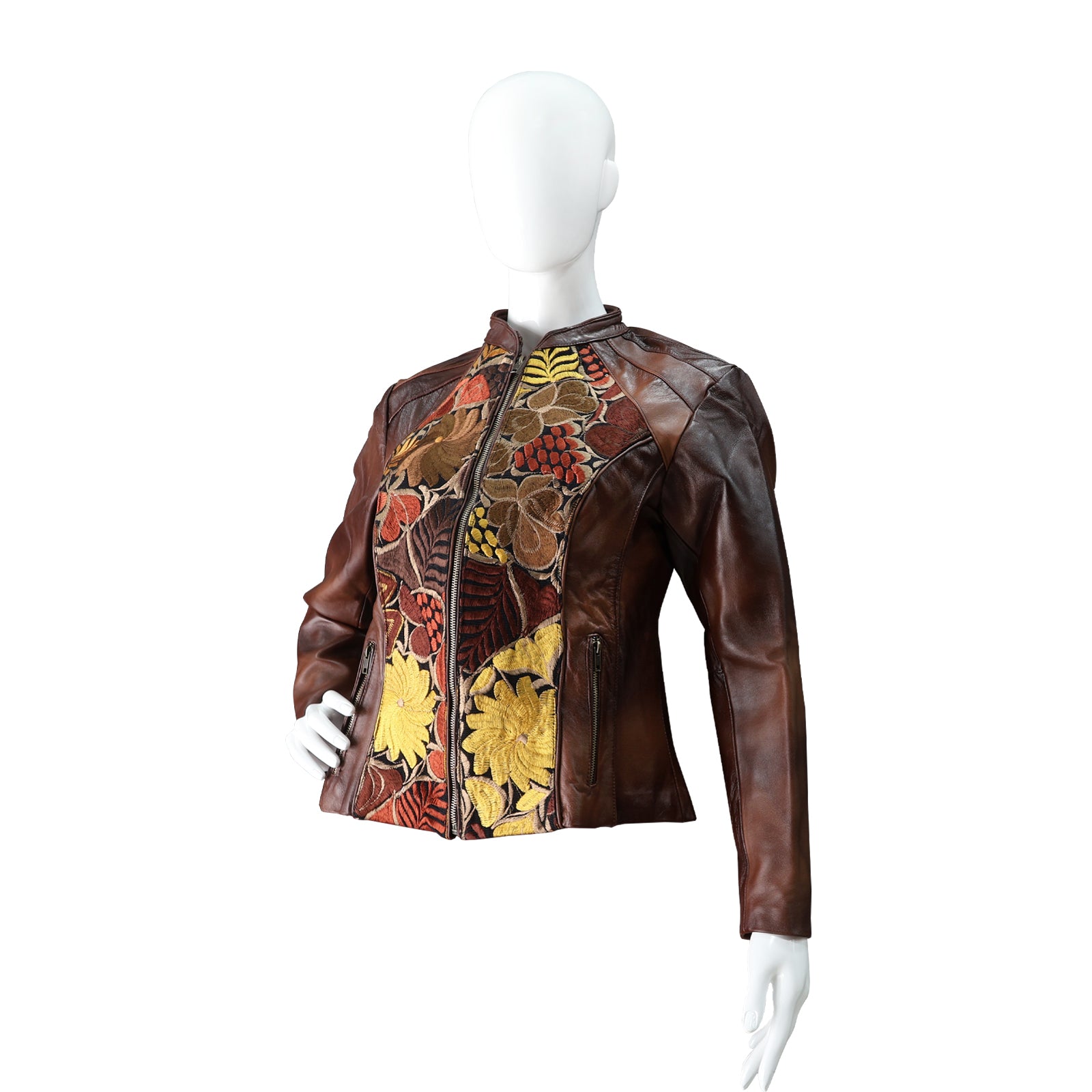 Chamarra Lía Borrego Flores Betado