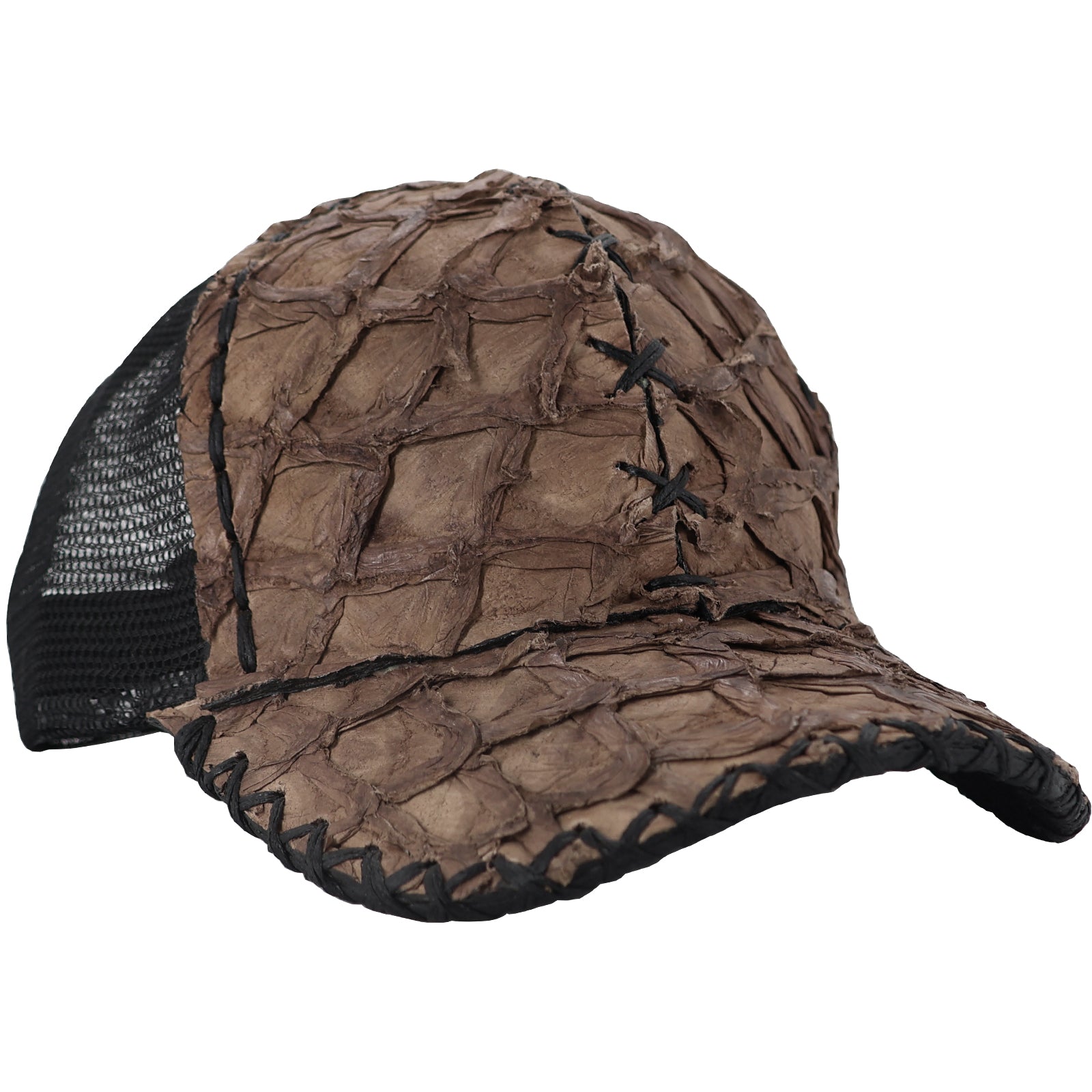 Gorra En Piel De Pescado Nobuck