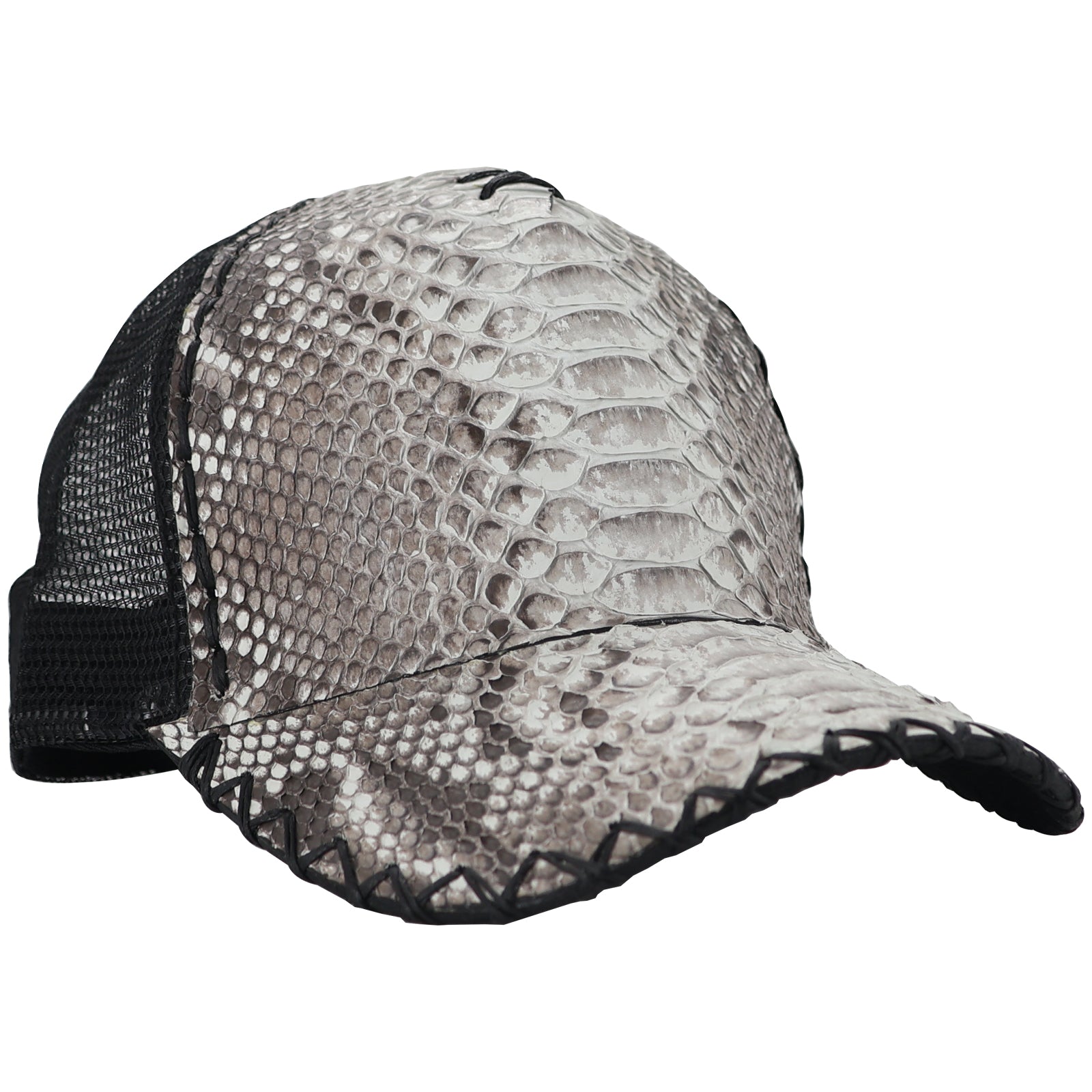 Gorra En Piel Piton