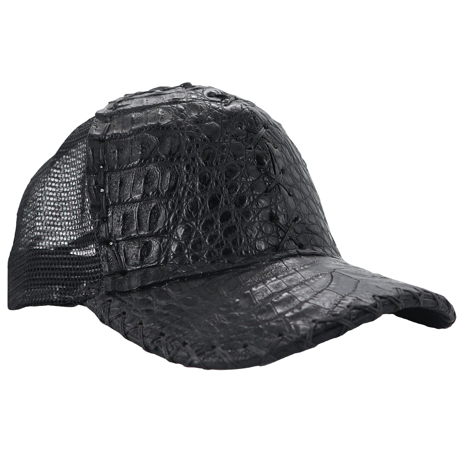 Gorra En Piel De Cocodrilo