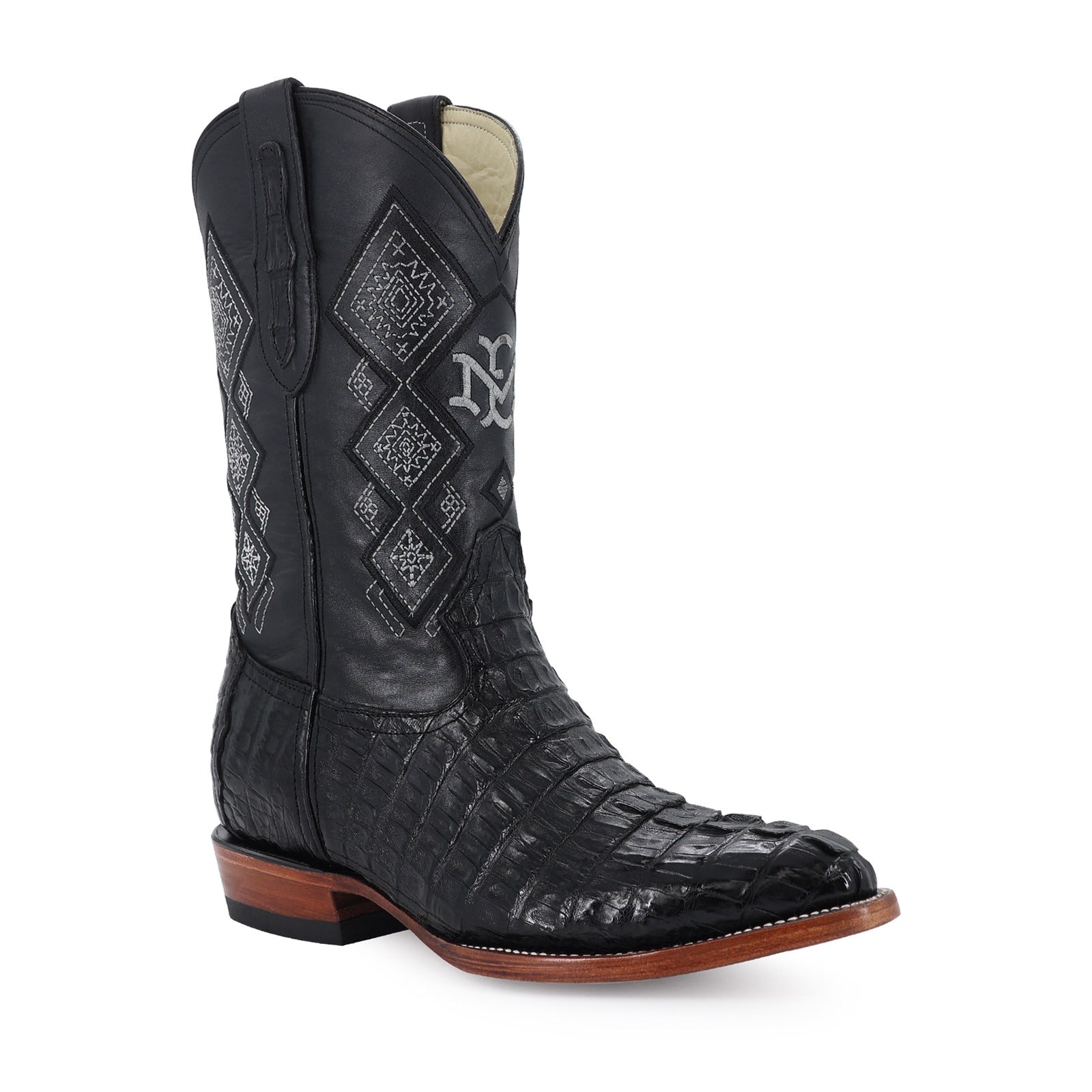 Bota Vaquera Oval Cocodrilo Cola