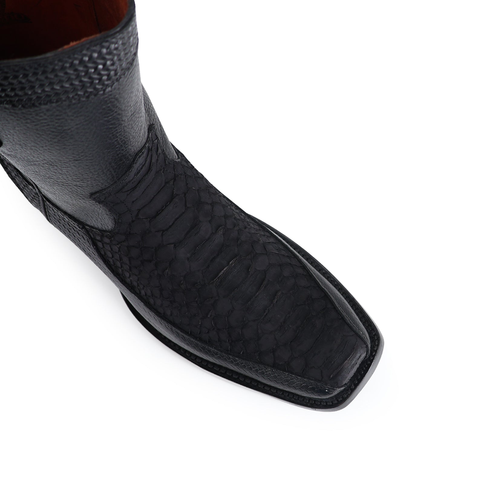 Botin Orion En Piel De Piton Nobuck