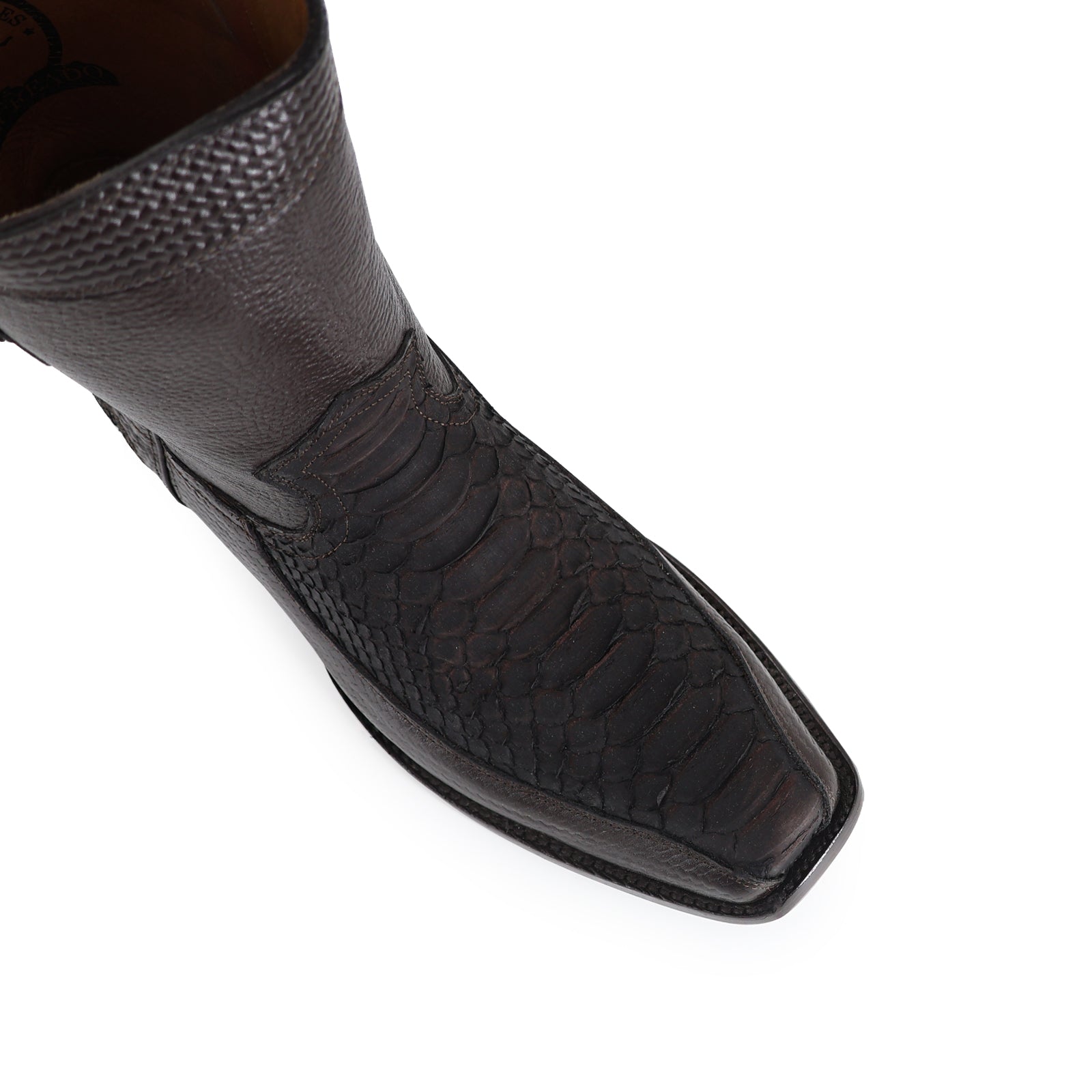 Botin Orion En Piel De Piton Nobuck