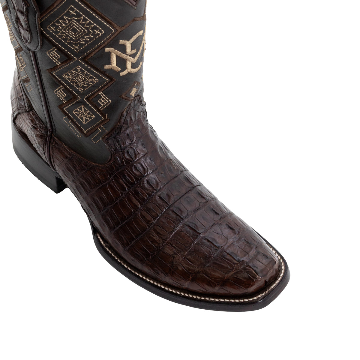 Bota Vaquera Dubai Para Caballero Piel Cocodrilo Cola