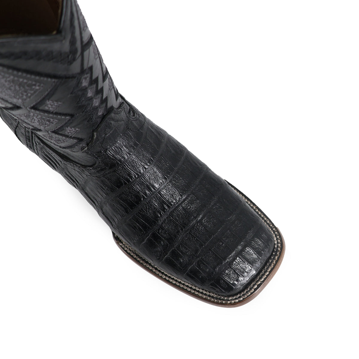 Bota Vaquera Bulldog Para Caballero Piel Cocodrilo Cola Belly