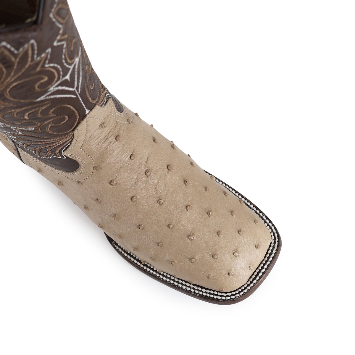 Bota Vaquera Bulldog Para Caballero Piel De Avestruz