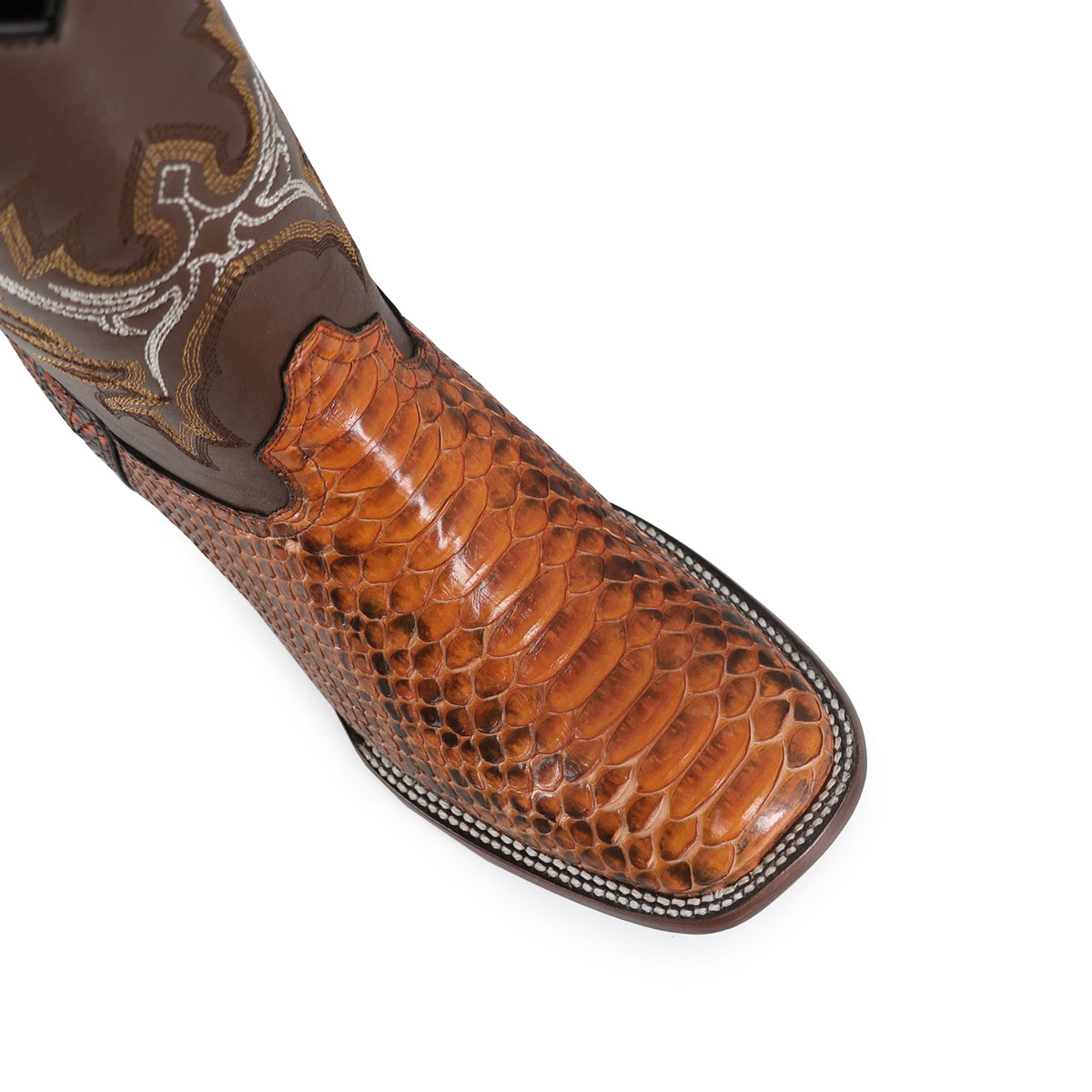 Bota Vaquera Bulldog Para Caballero Piel De Pitón