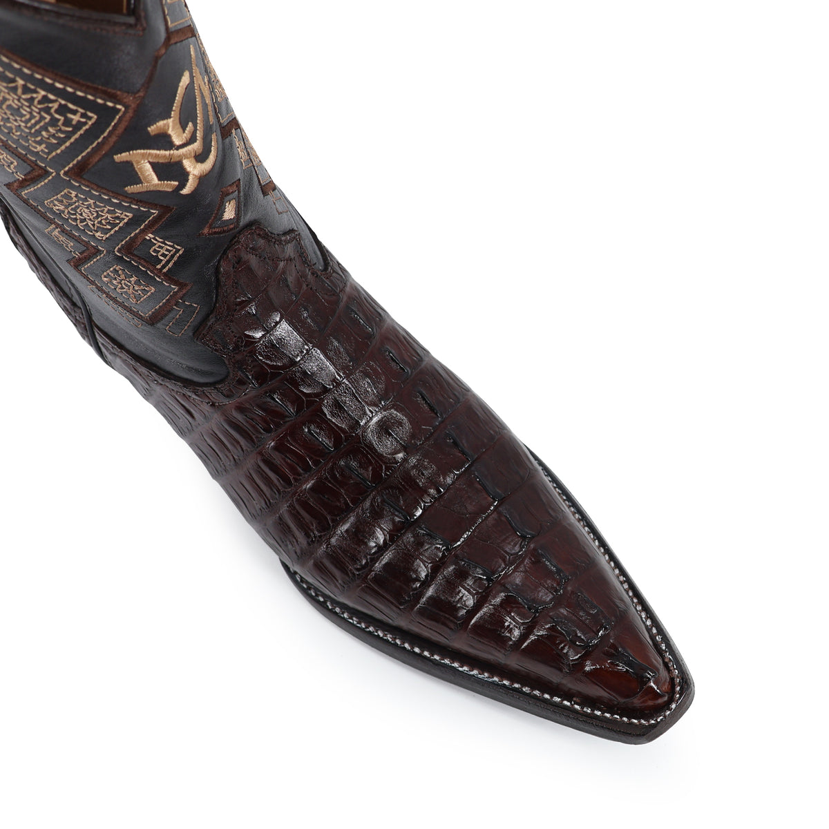 Bota Vaquera Chihuahua Para Caballero Piel Cocodrilo Cola