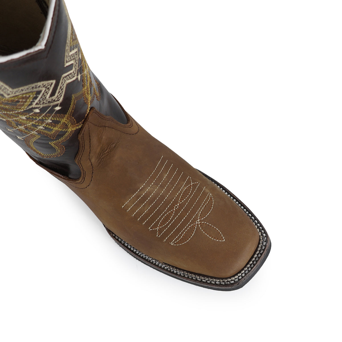 Bota Vaquera Rodeo Para Caballero Piel Crazy