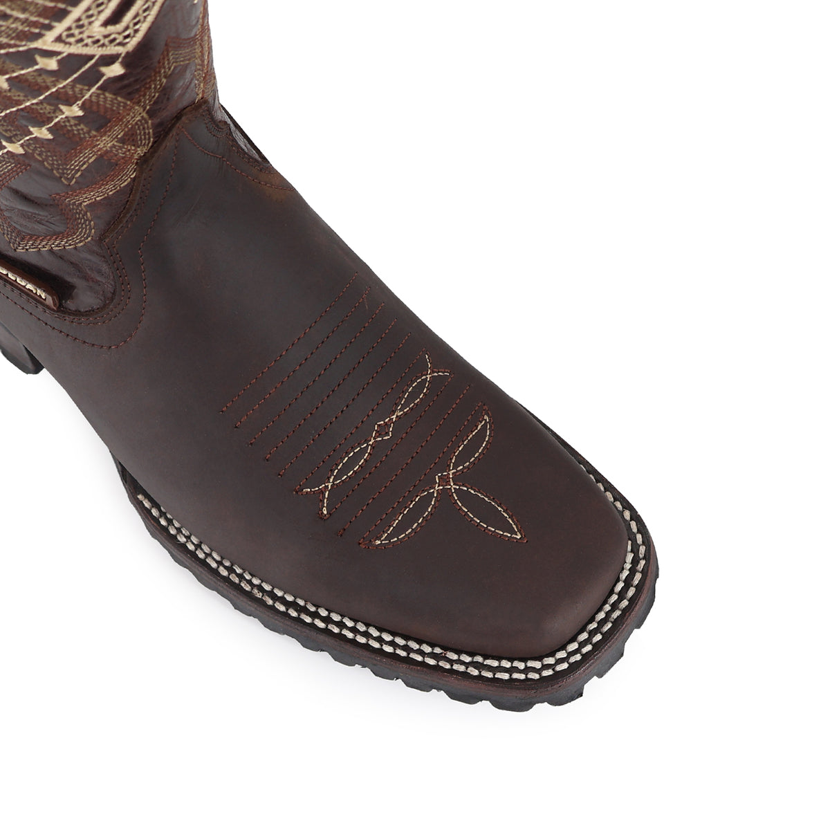 Bota Vaquera Rodeo Para Caballero Piel Crazy Suela Truck