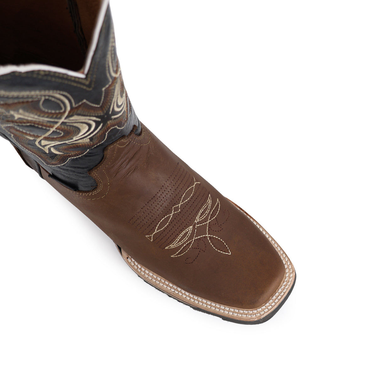 Bota Vaquera Rodeo Para Caballero Piel Res Gold