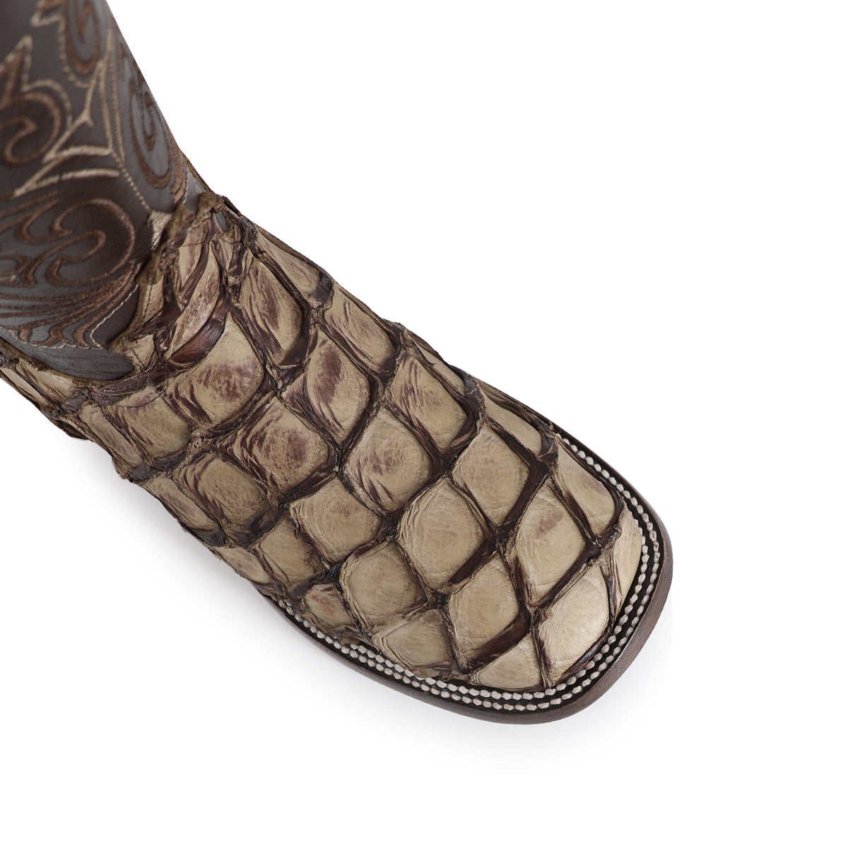Bota Vaquera Bulldog Para Caballero Piel Pescado