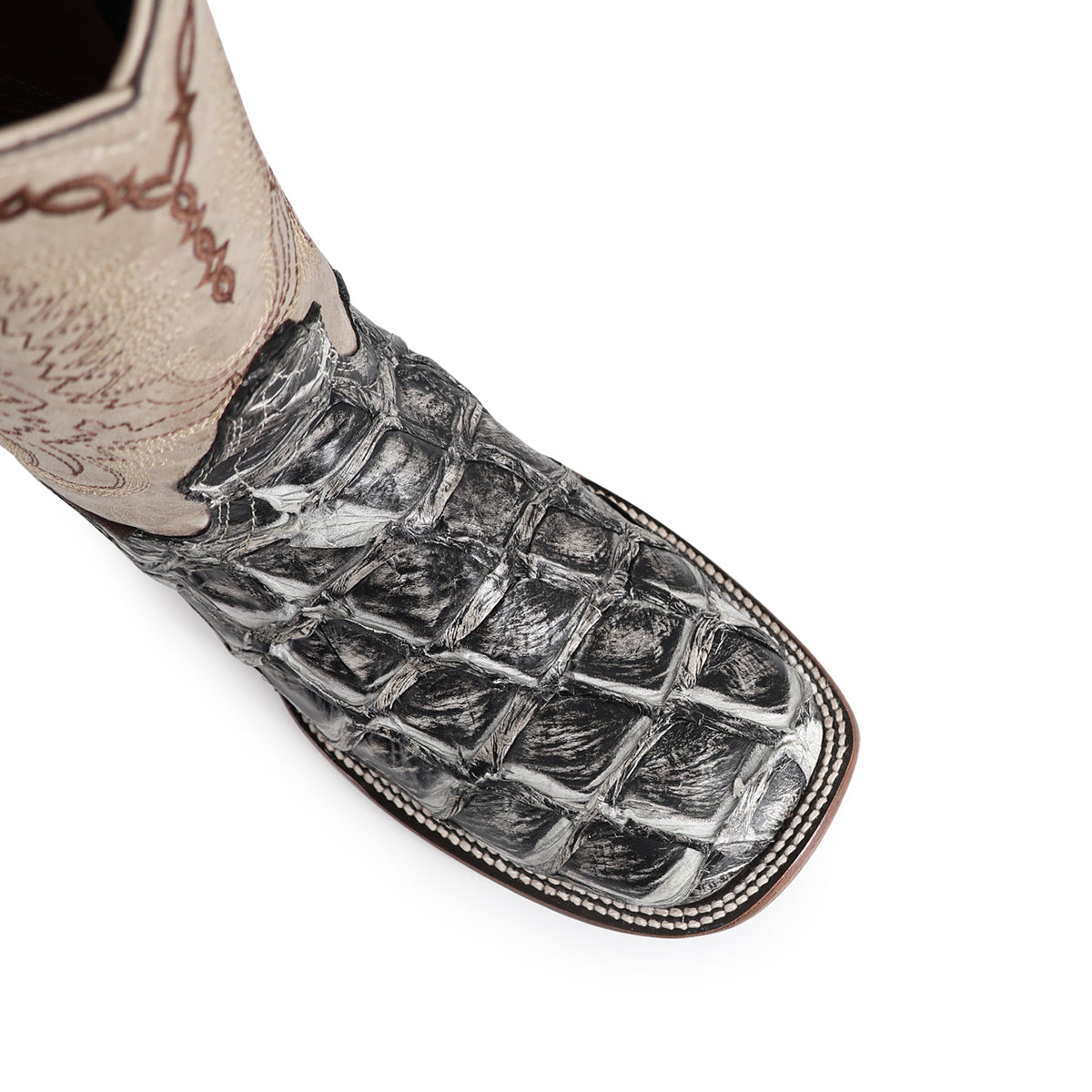 Bota Vaquera Bulldog Para Caballero Piel Pescado