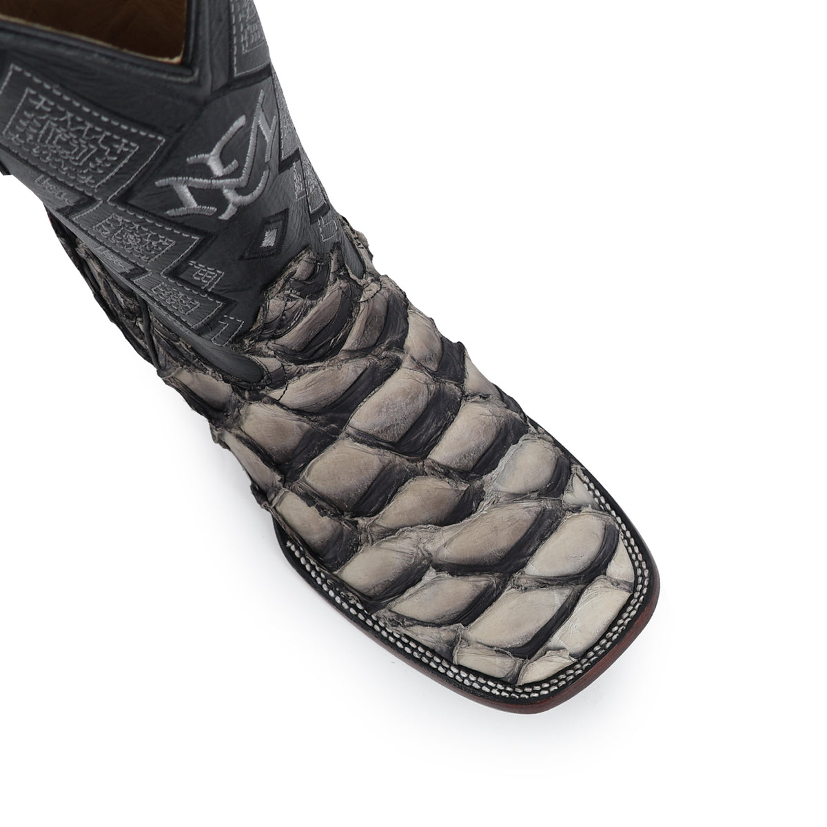 Bota Vaquera Bulldog Para Caballero Piel Pescado Nobuck