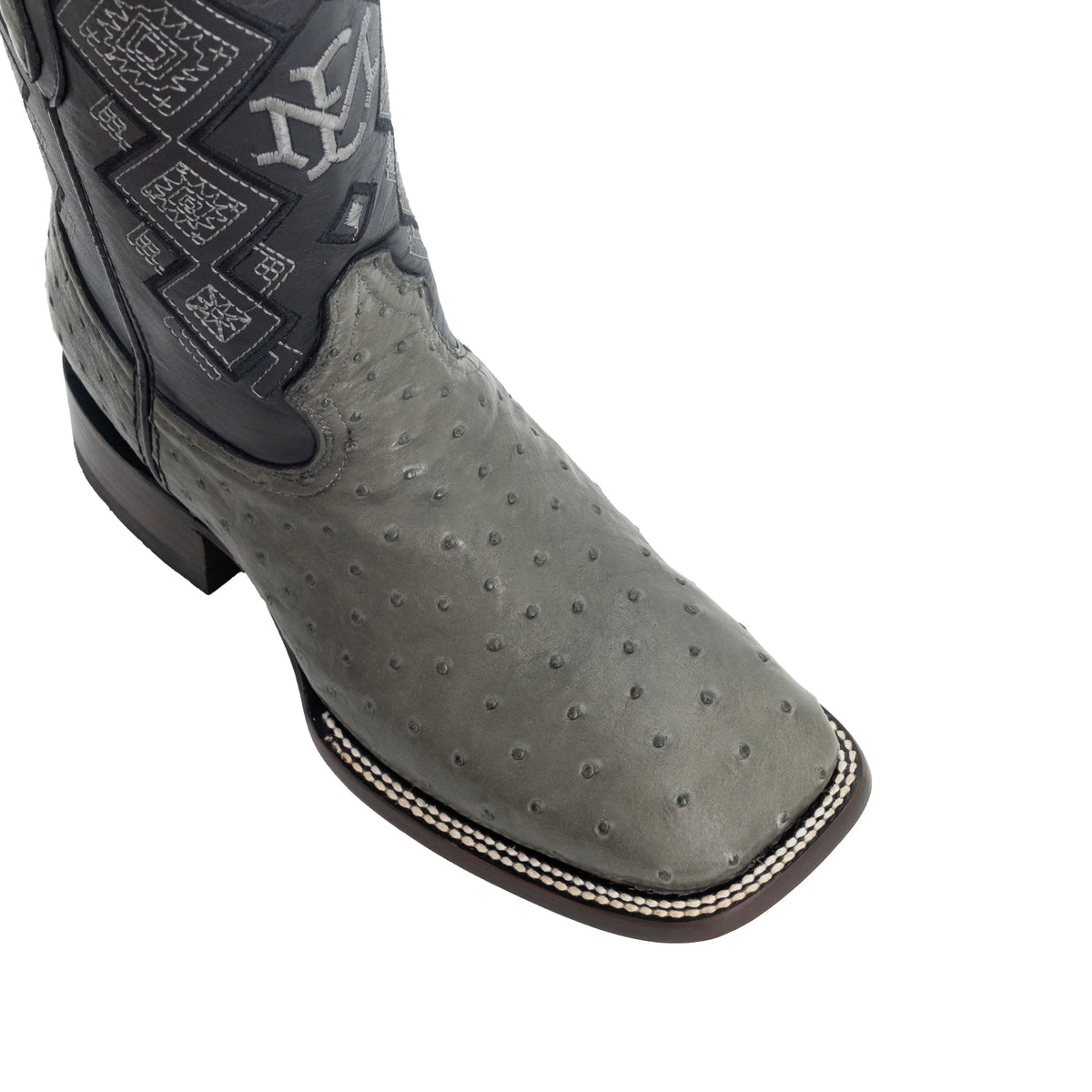Bota Vaquera Bulldog Para Caballero Piel De Avestruz