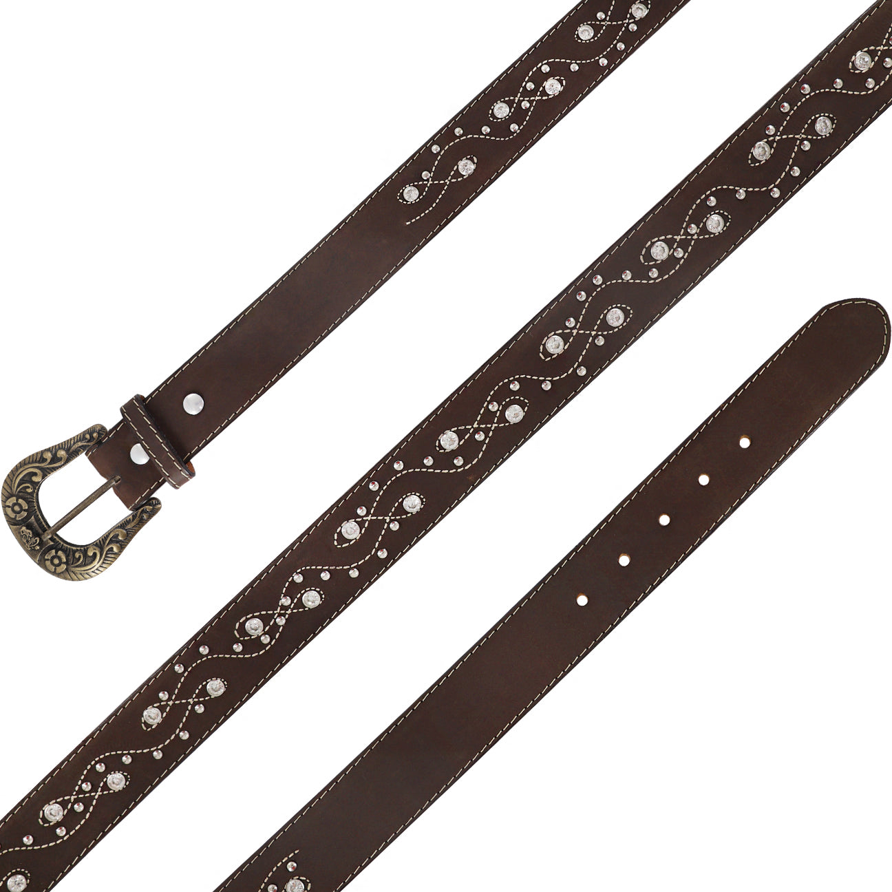 Cinto vaquero para dama modelo Ochitos