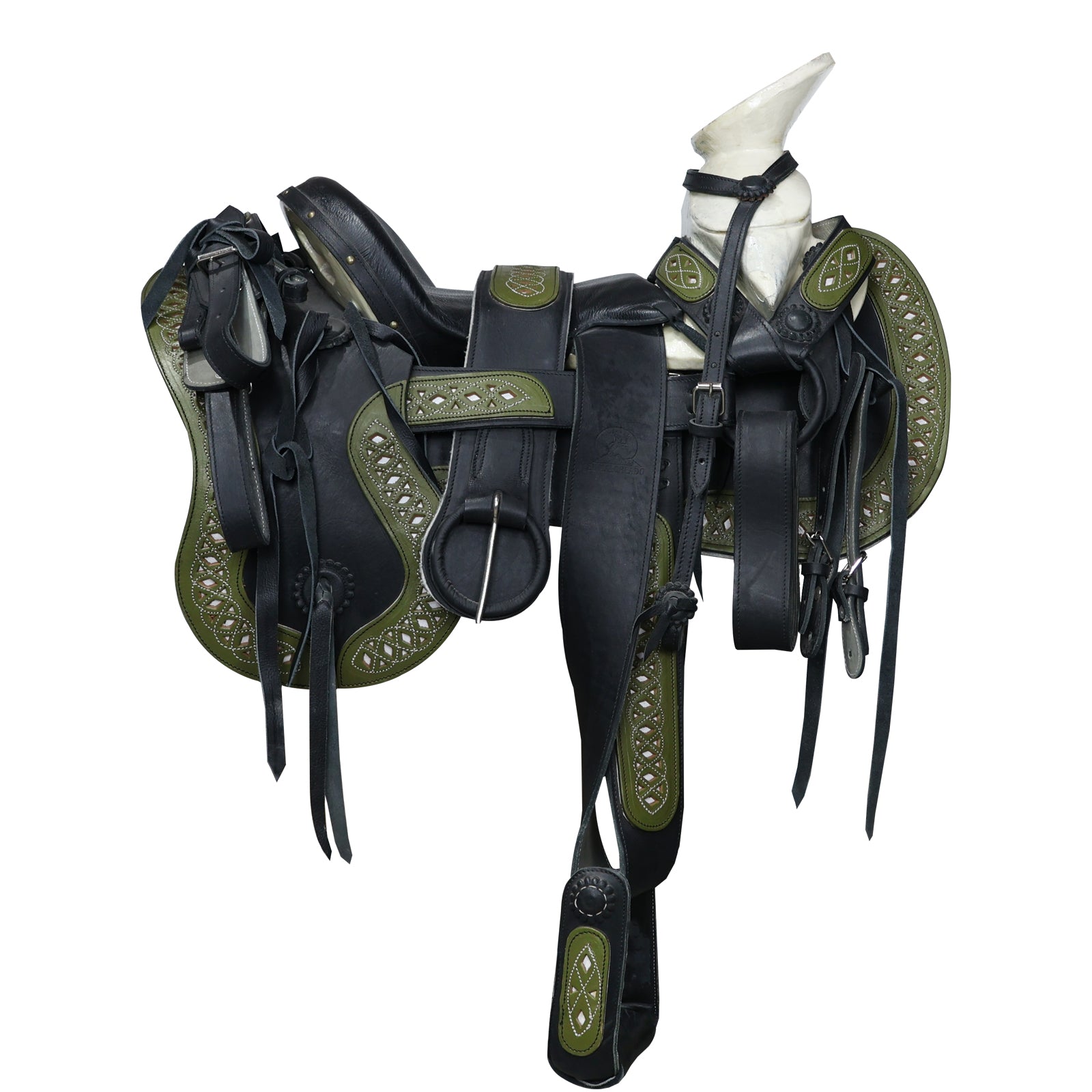 Montura charra fuste natural