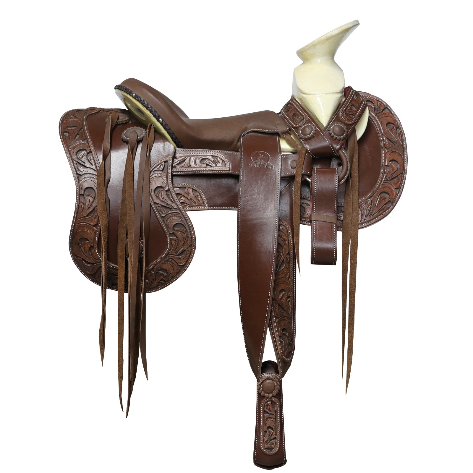 Montura charra fuste natural