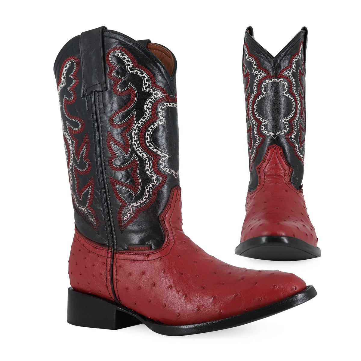 Bota Vaquera Oval Para Caballero Piel De Avestruz