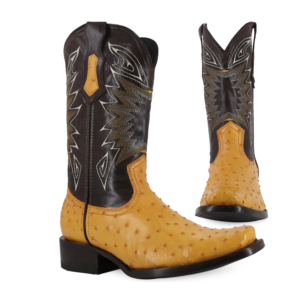Bota Vaquera Dubai Para Caballero Piel De Avestruz