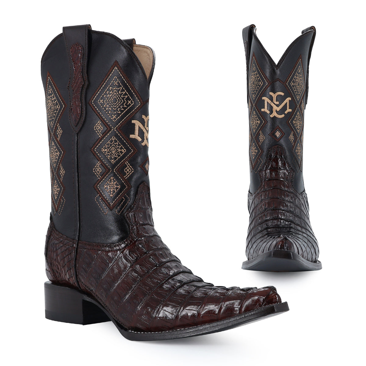 Bota Vaquera Chihuahua Para Caballero Piel Cocodrilo Cola