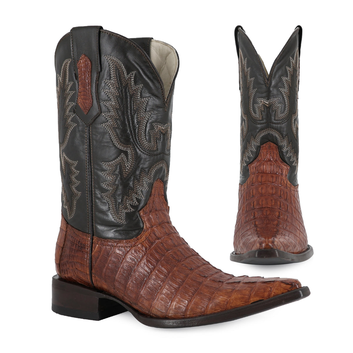 Bota Vaquera Chihuahua Para Caballero Piel Cocodrilo Cola