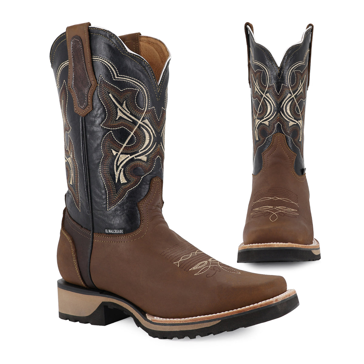 Bota Vaquera Rodeo Para Caballero Piel Res Gold