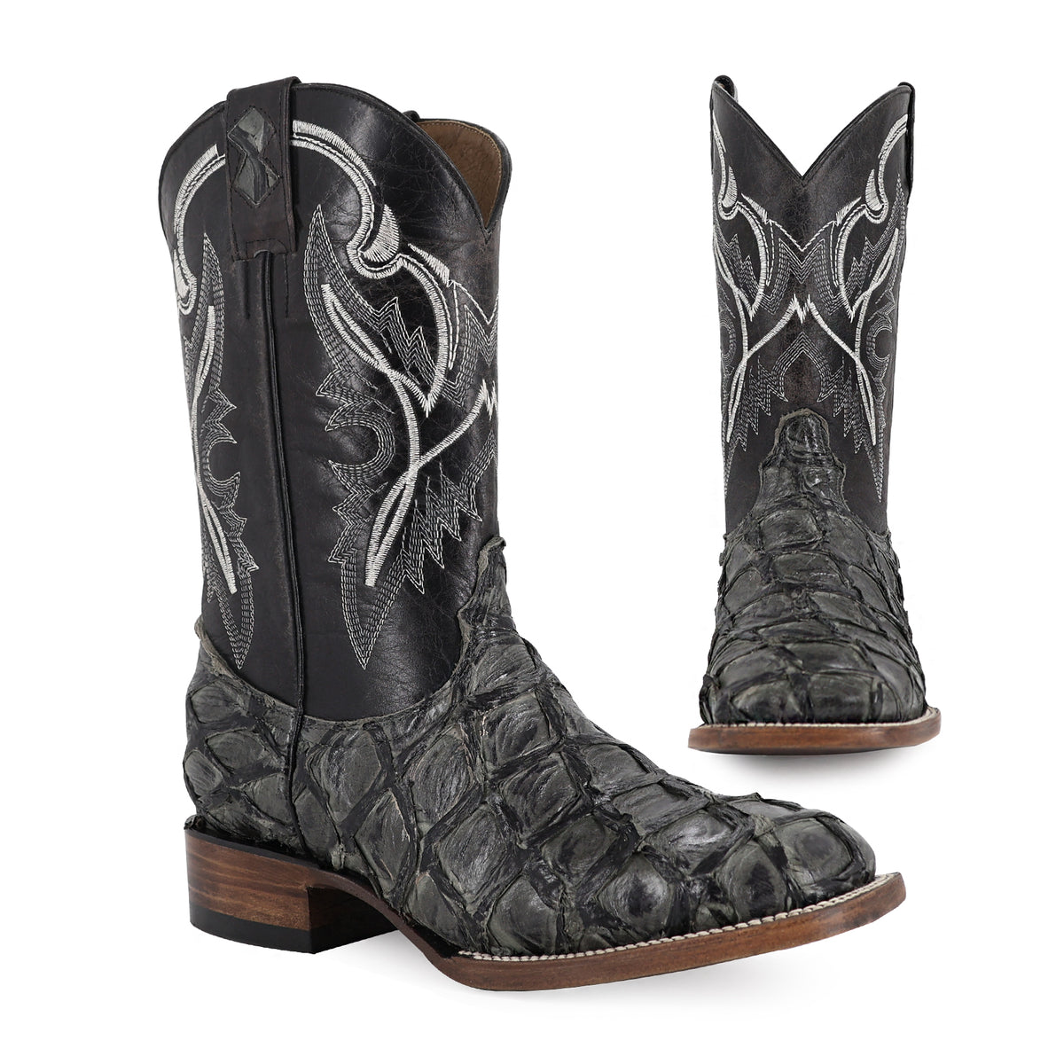 Bota Vaquera Bulldog Para Caballero Piel Pescado