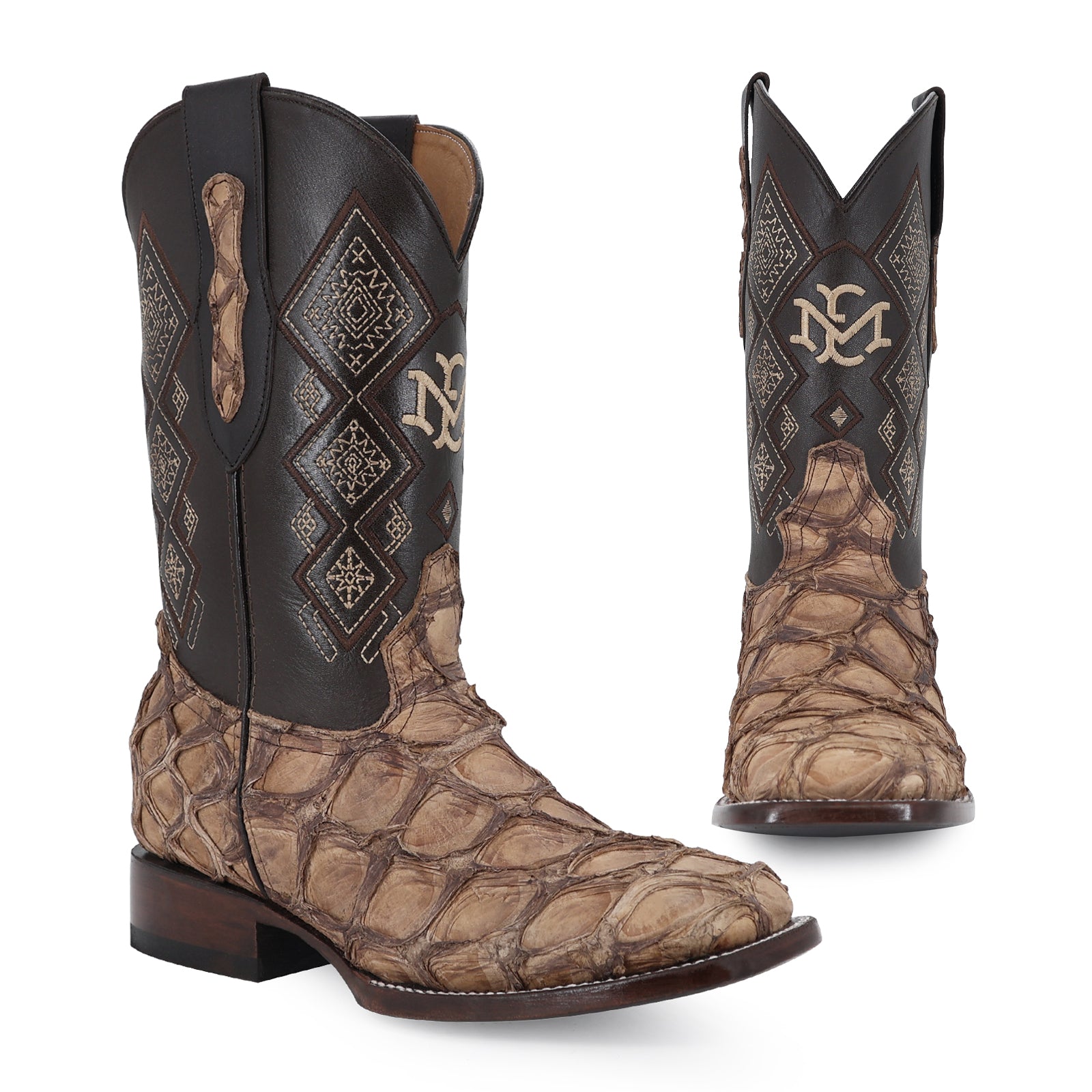 Bota Vaquera Bulldog Pescado Nobuck Cafe