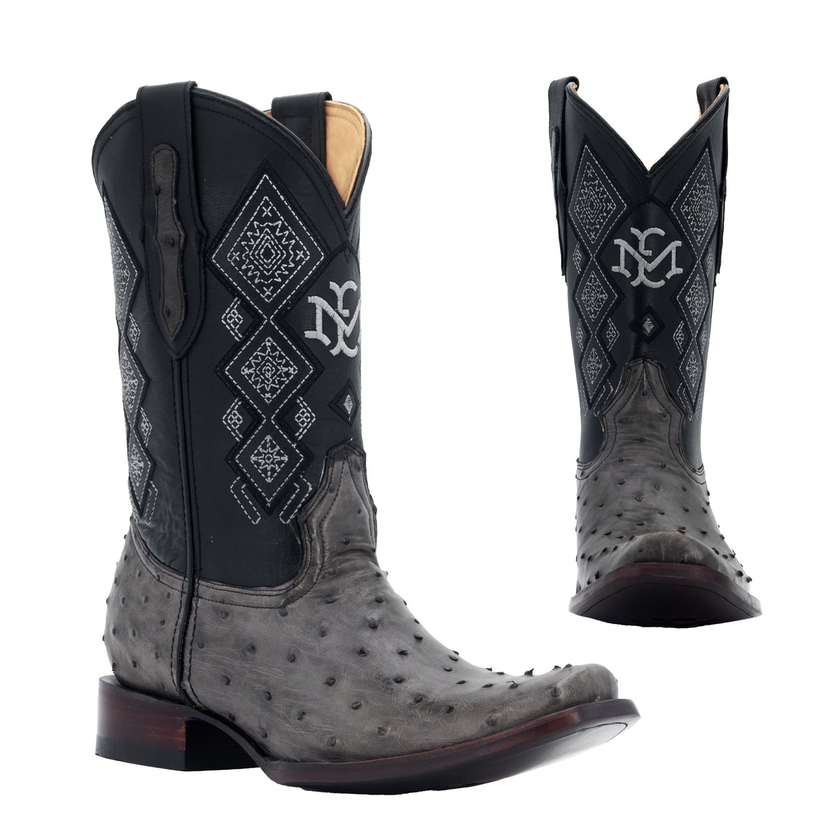 Bota Vaquera Dubai Para Caballero Piel De Avestruz