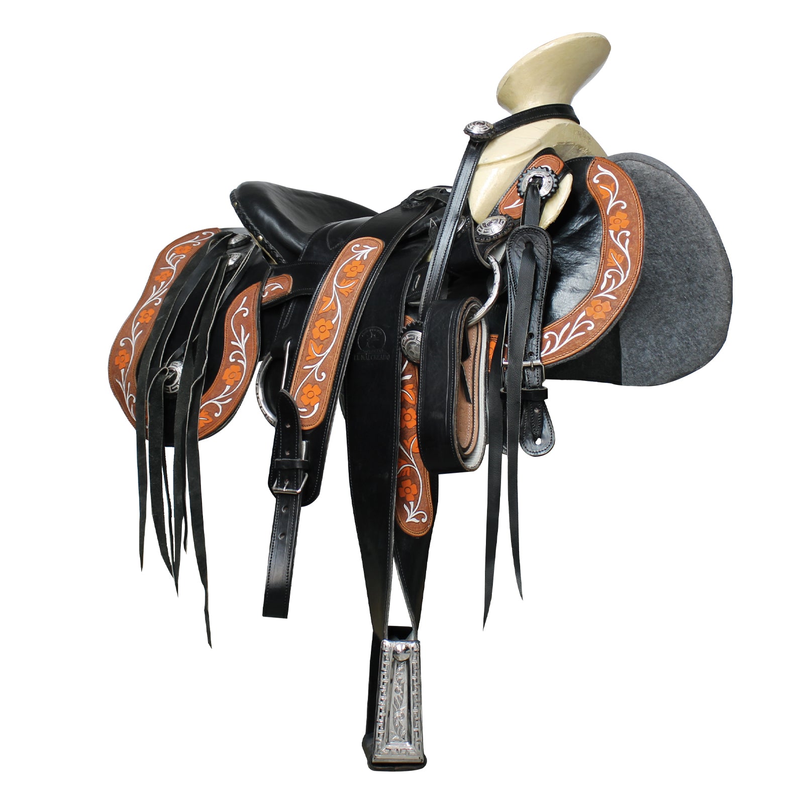 Montura Curva Negro Cincelado