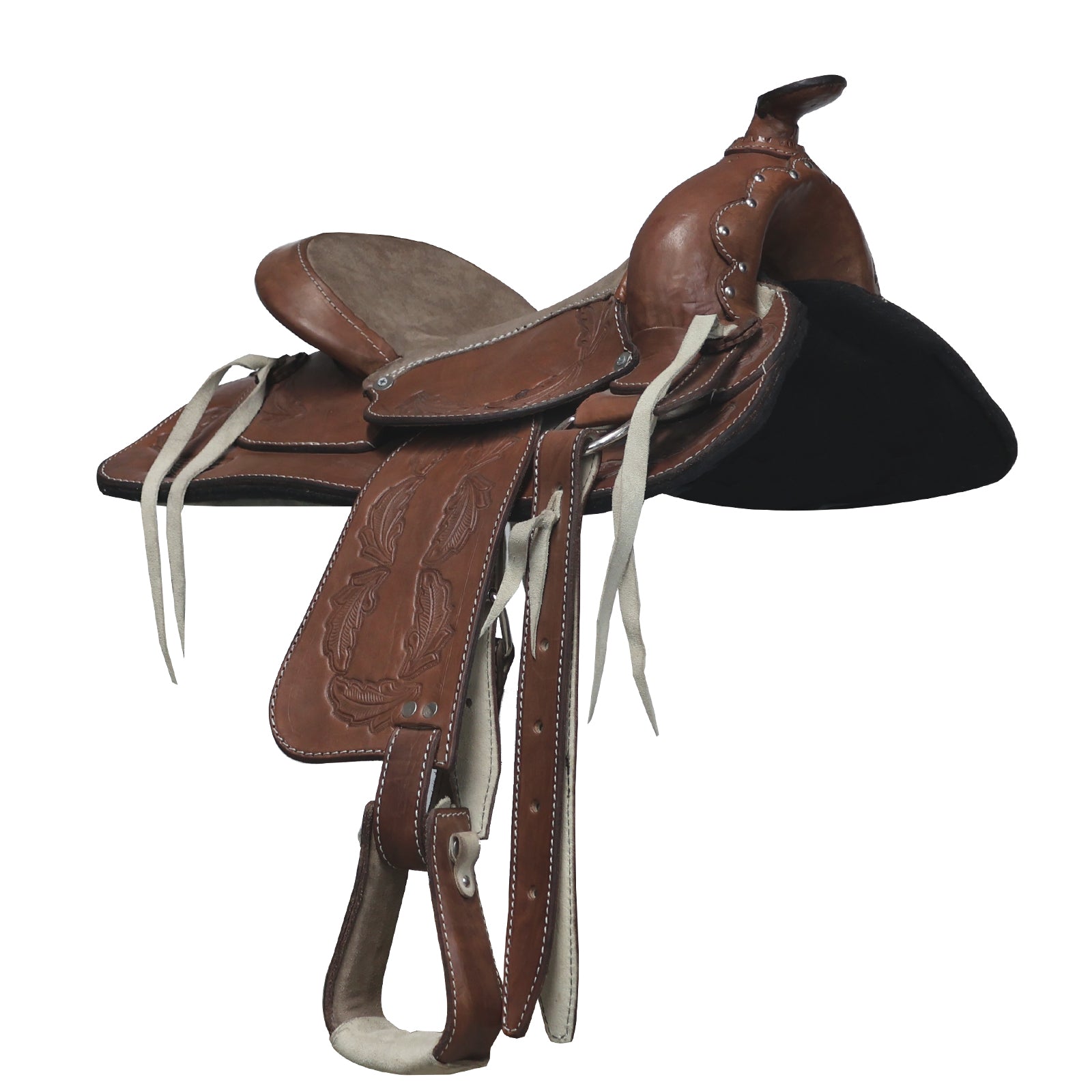 Montura Texana grabada