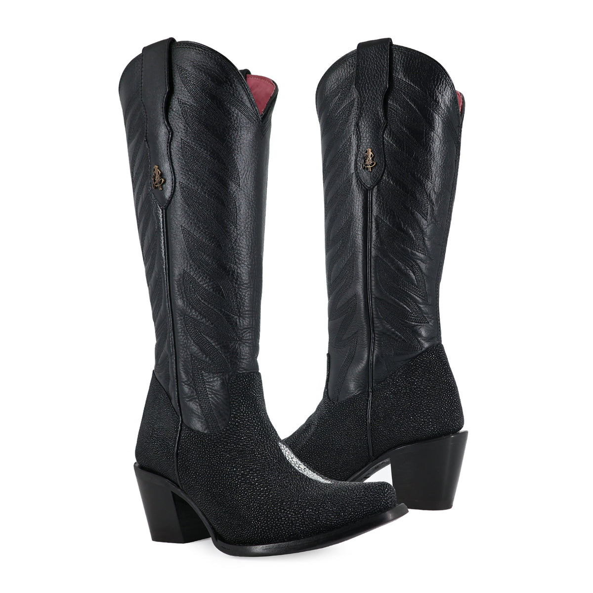 Bota vaquera para dama de piel mantarraya macho modelo Bandida