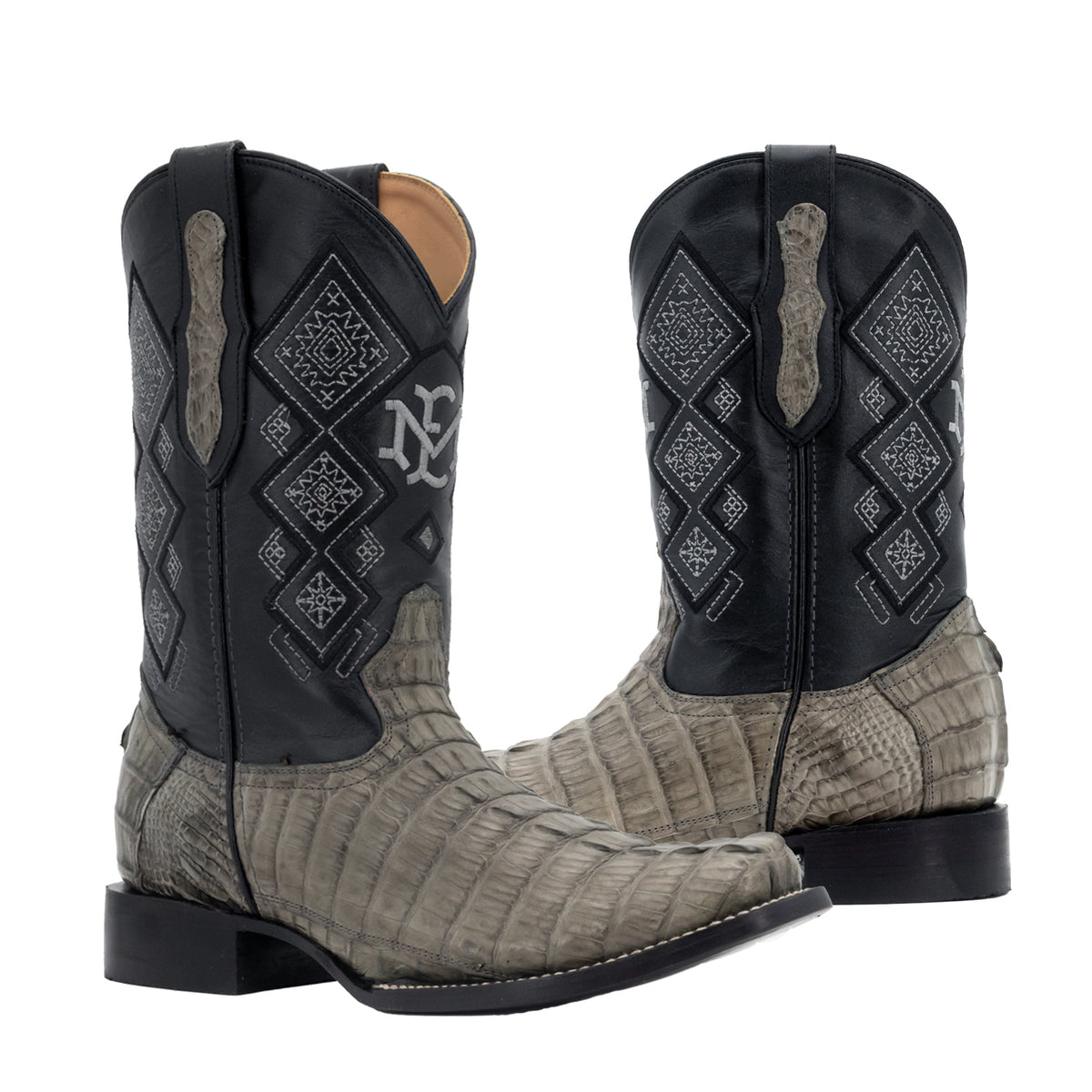 Bota Vaquera Dubai Para Caballero Piel Cocodrilo Cola