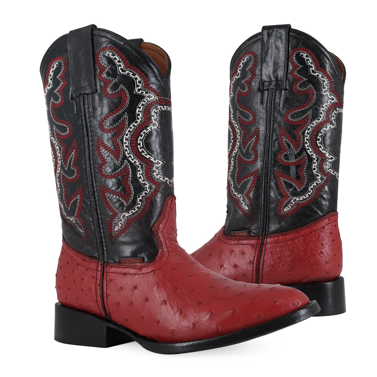 Bota Vaquera Oval Para Caballero Piel De Avestruz