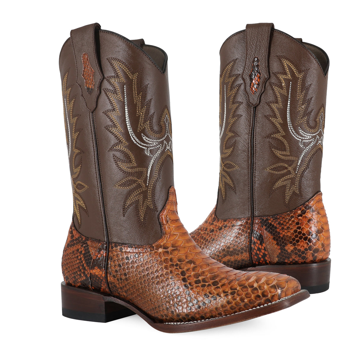 Bota Vaquera Bulldog Para Caballero Piel De Pitón