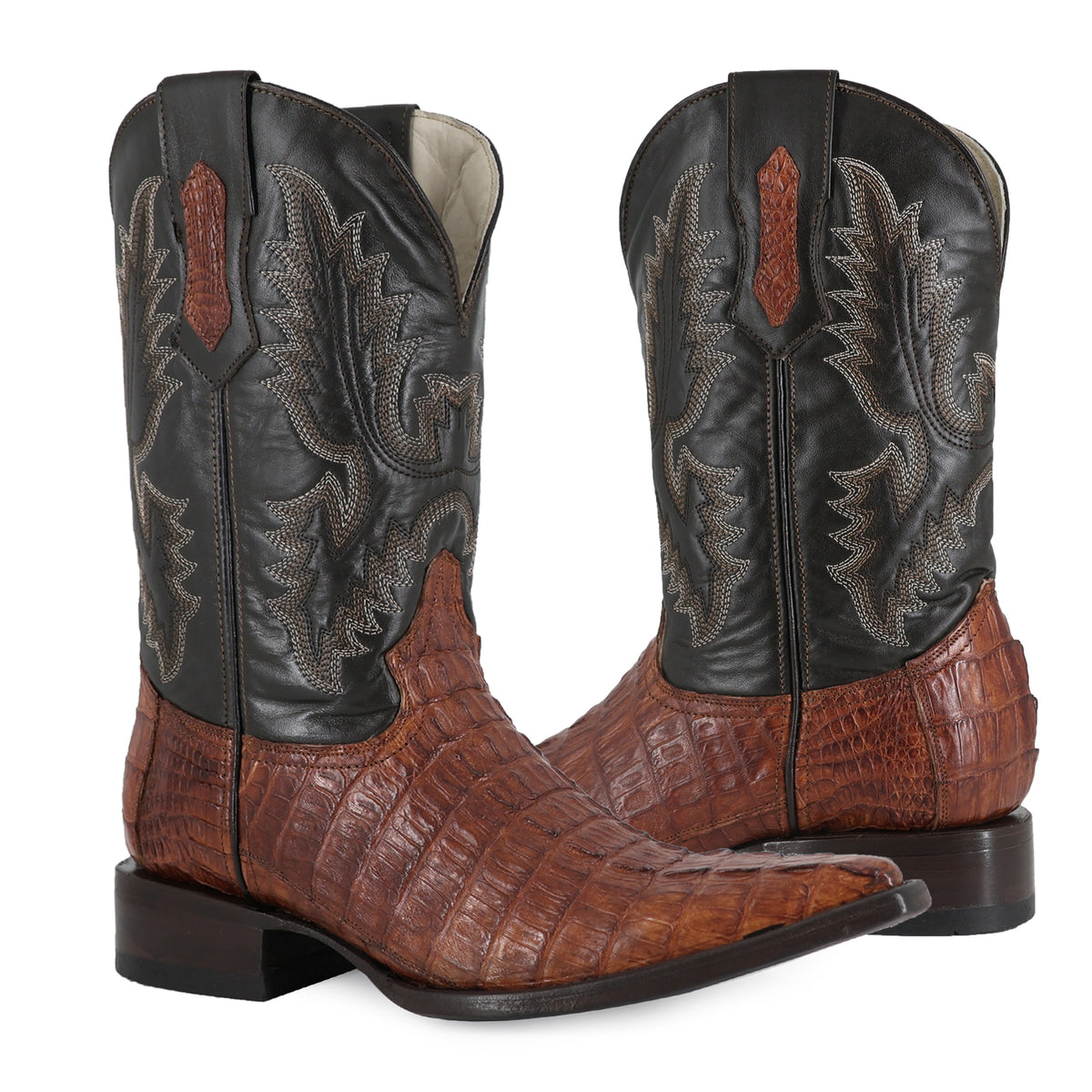 Bota Vaquera Chihuahua Para Caballero Piel Cocodrilo Cola