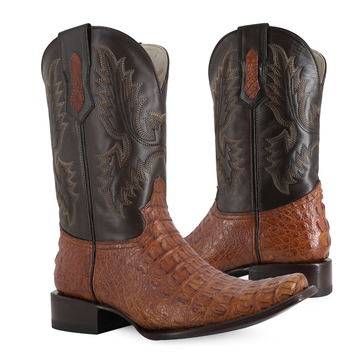 Bota Vaquera Dubai Para Caballero Piel Cocodrilo Lomo