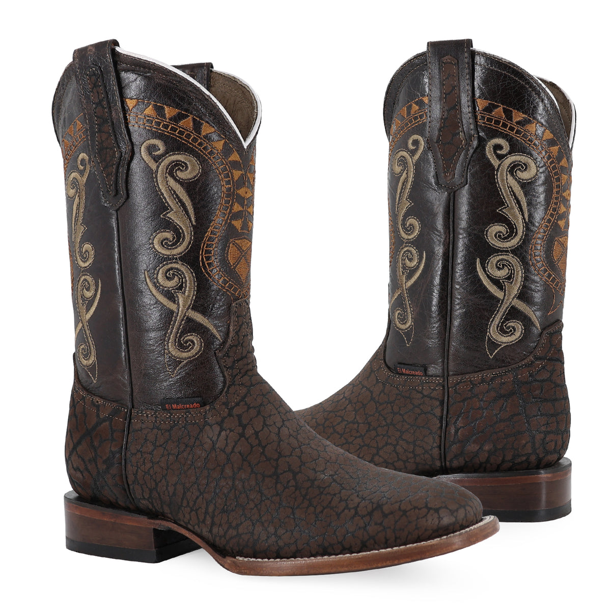 Bota Vaquera Bulldog Para Caballero Piel Cuello De Toro