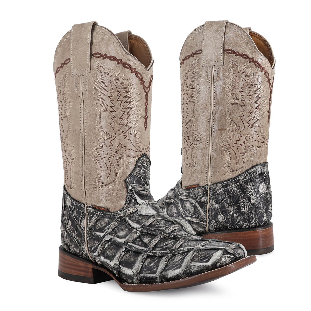 Bota Vaquera Bulldog Para Caballero Piel Pescado