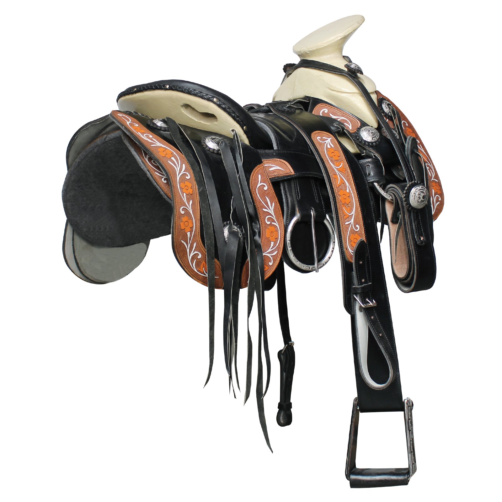 Montura Curva Negro Cincelado
