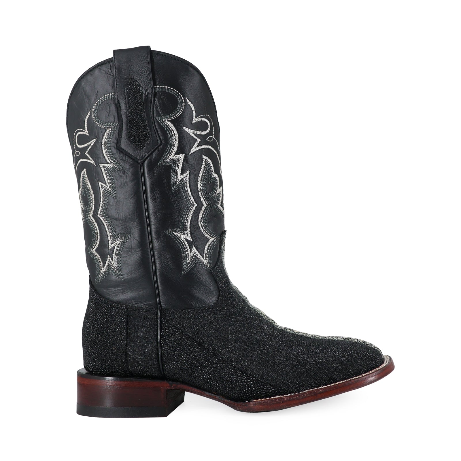 Mantarraya Reyna Bota Vaquera Bulldog Mantarraya Reyna Negro – Botas El Malcreado