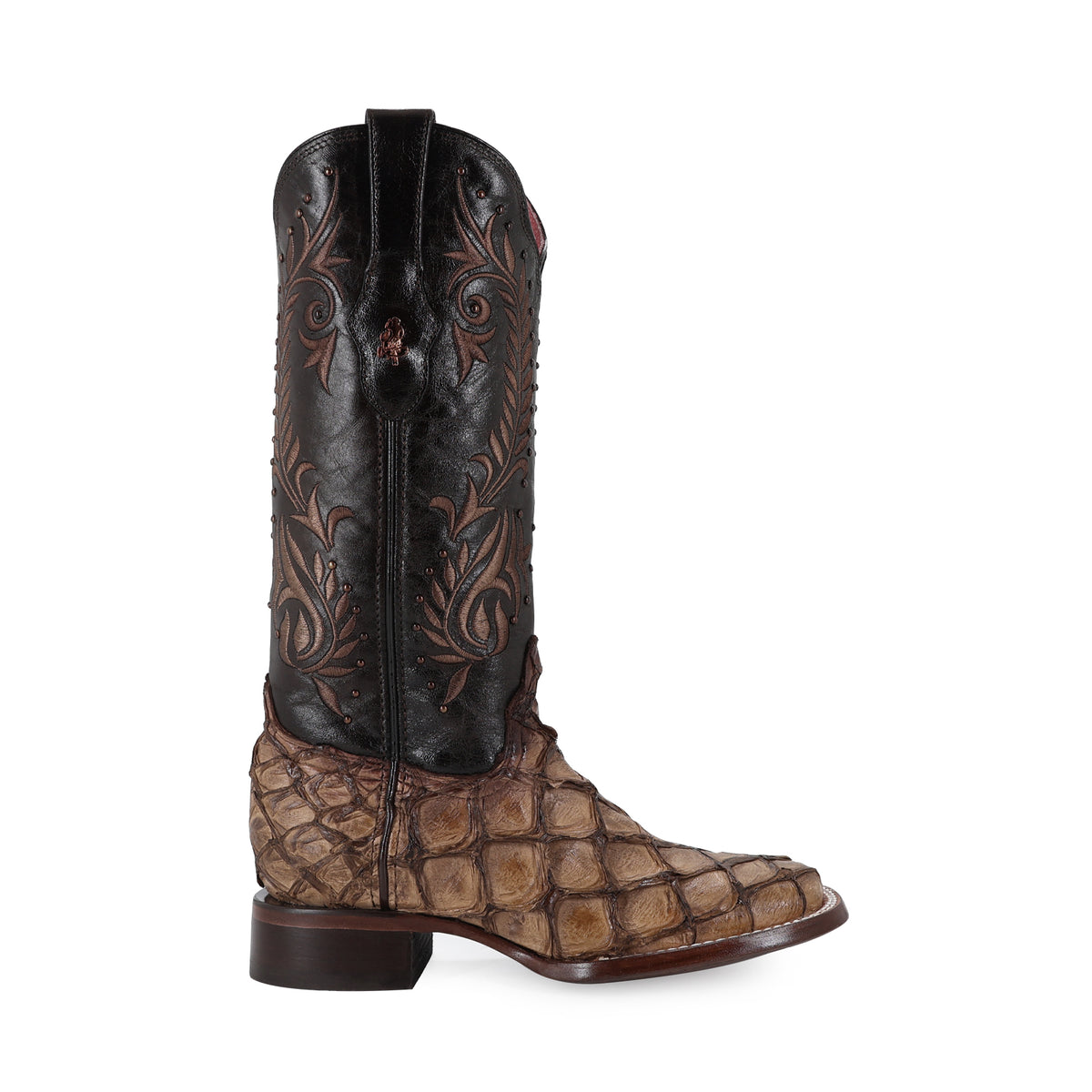 Bota vaquera para dama de piel Pescado modelo toscana
