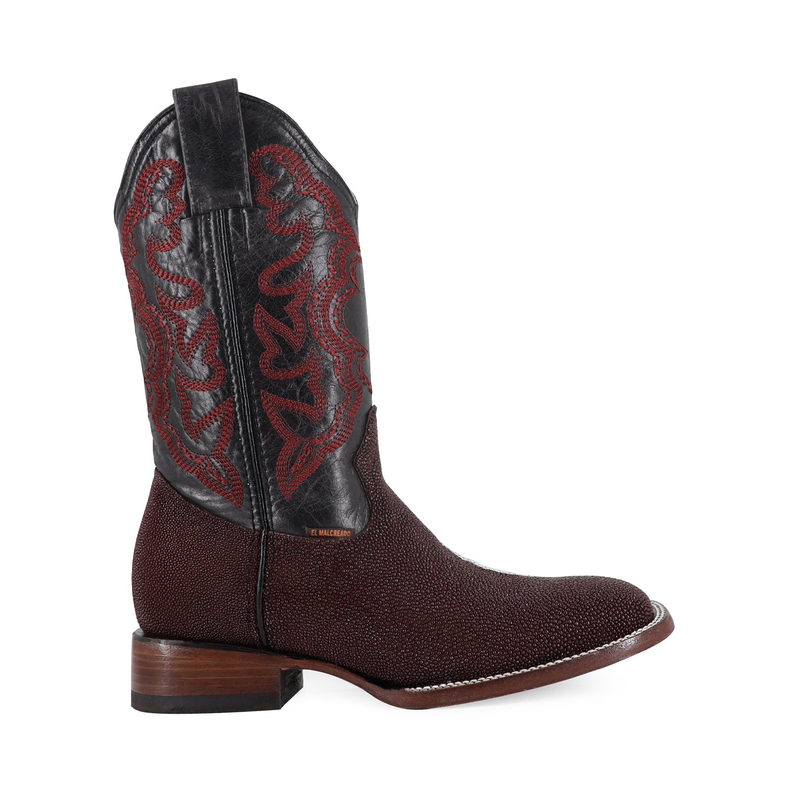 Bota Vaquera Bulldog Mantarraya Macho Vino