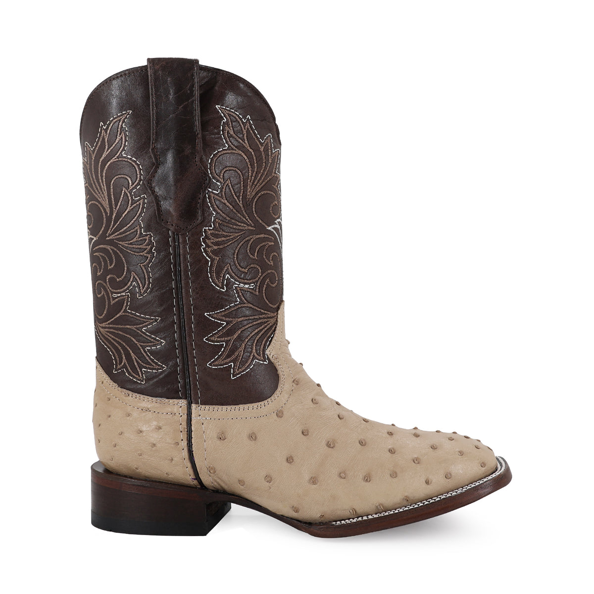 Bota Vaquera Bulldog Para Caballero Piel De Avestruz