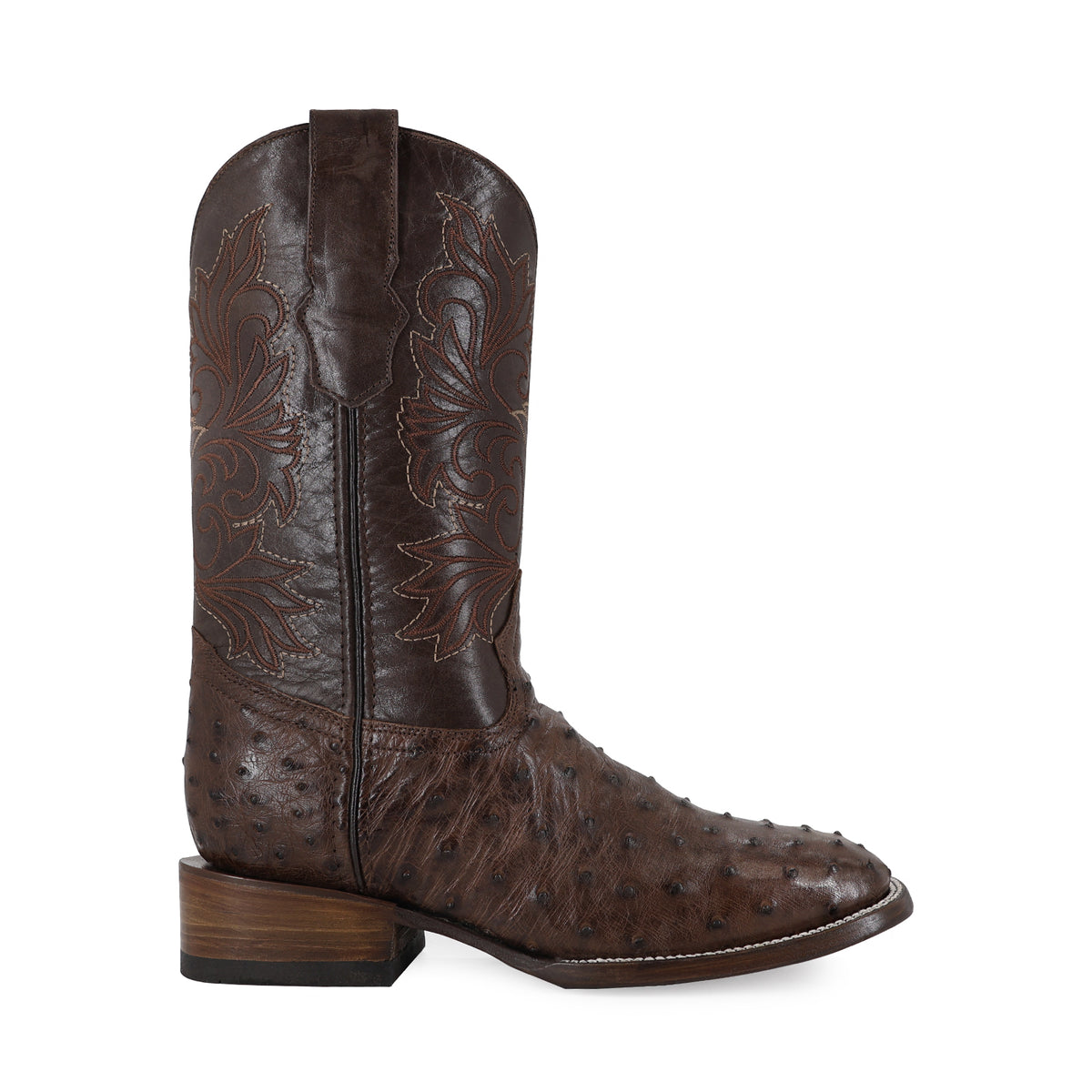 Bota Vaquera Bulldog Para Caballero Modelo Avestruz Rustico