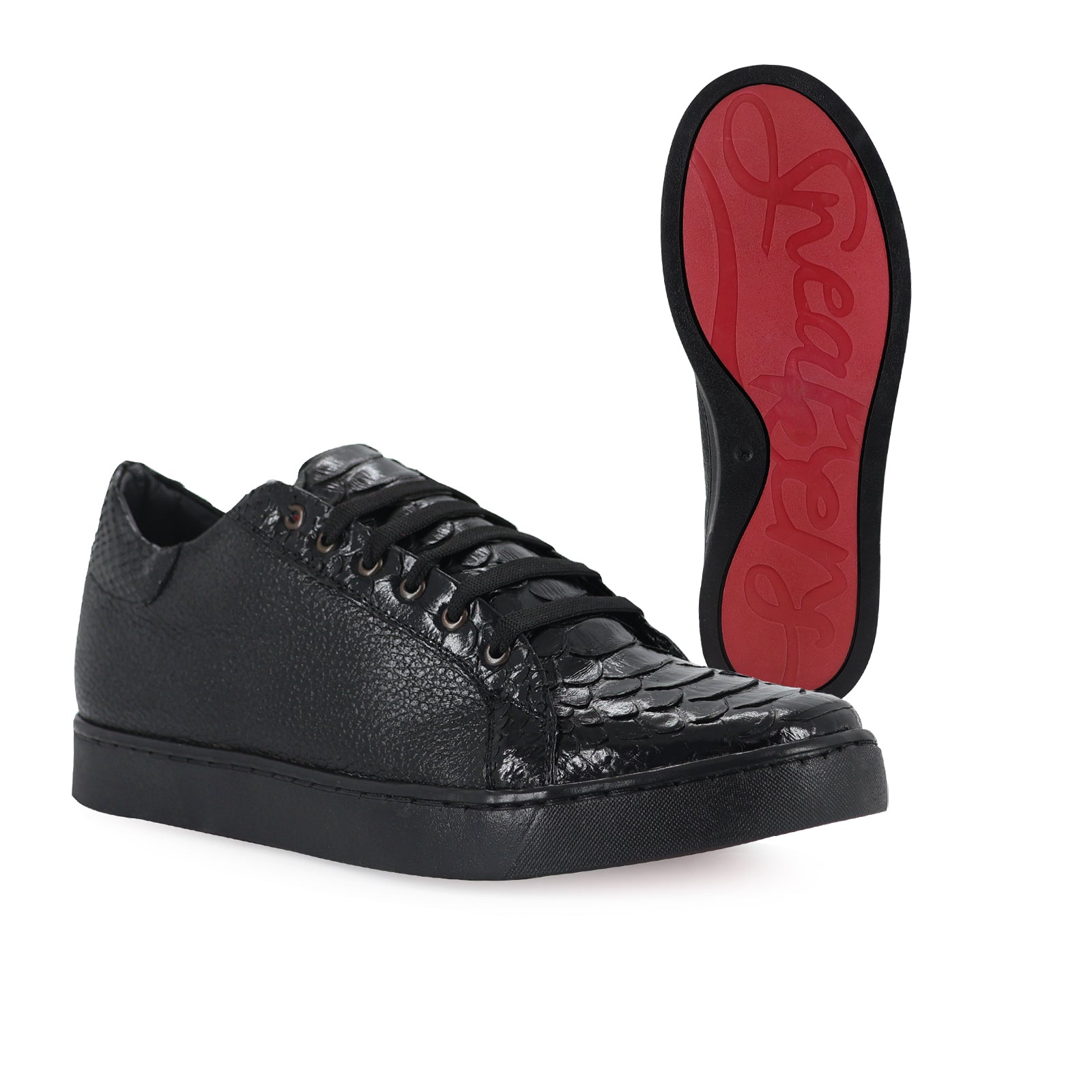 Zapatillas Negras Zapatos De Suela Roja Precio En Mexico Tenis