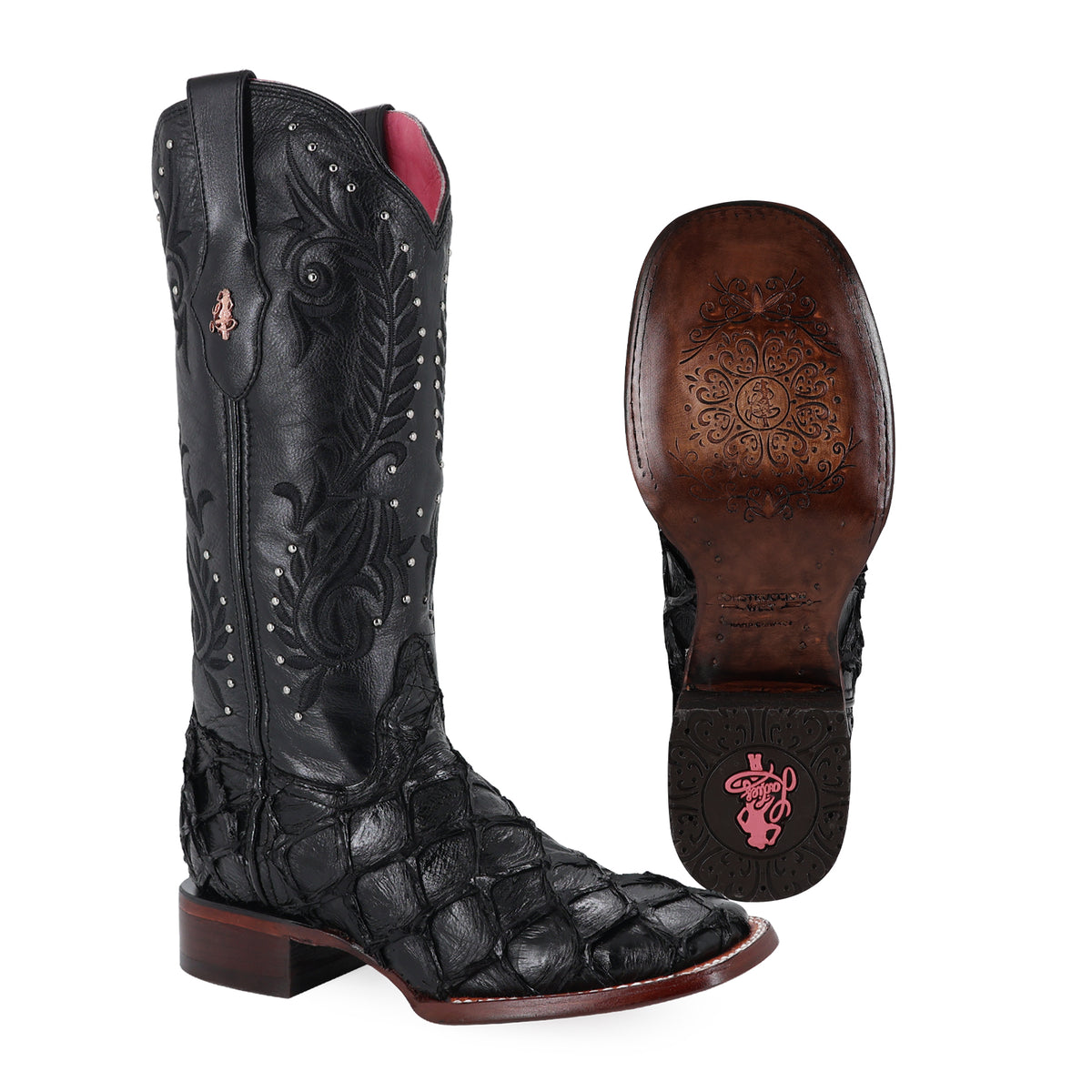 Bota vaquera para dama de piel Pescado modelo toscana