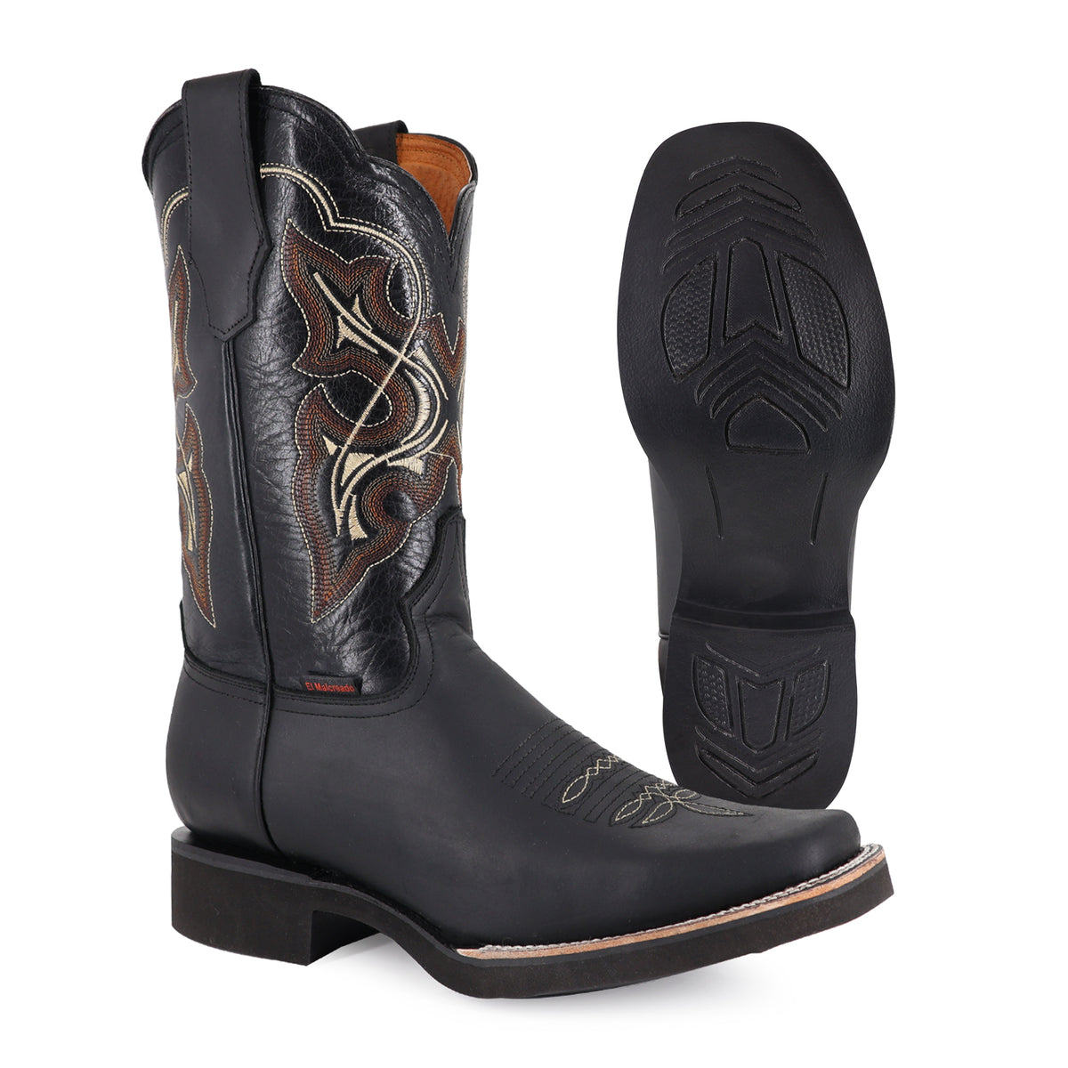 Bota Vaquera Hombre Rodeo Piel Res Suela PU