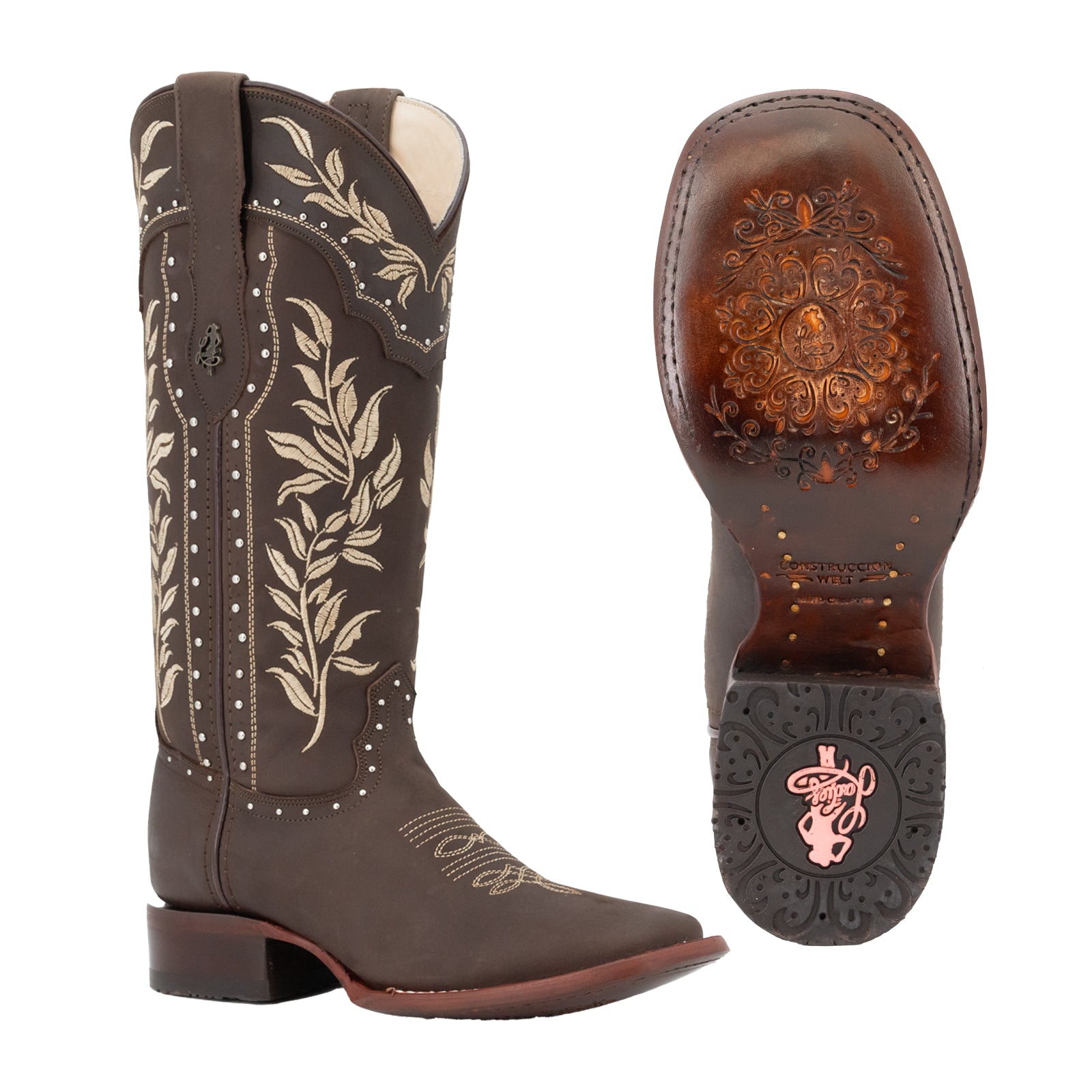 Bota vaquera para dama de piel modelo Acacia